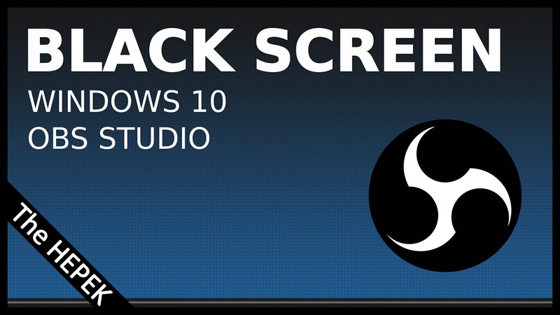 obs studio black screen